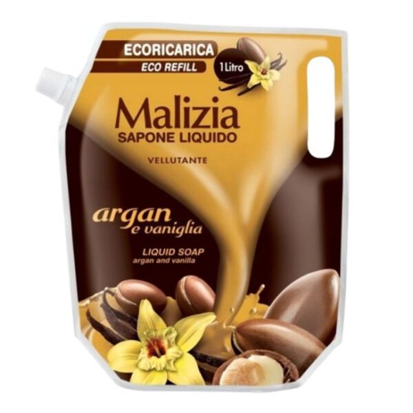 Mydło w płynie Malizia Argan, vanilla 1l